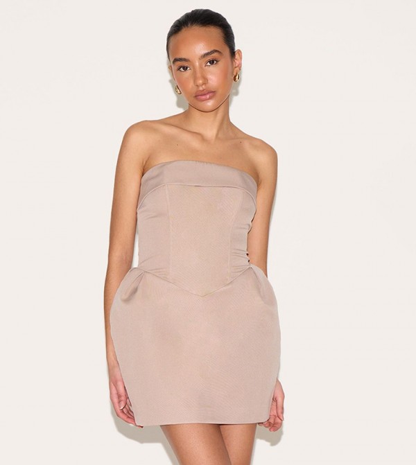 Petite Strapless Mini Dress