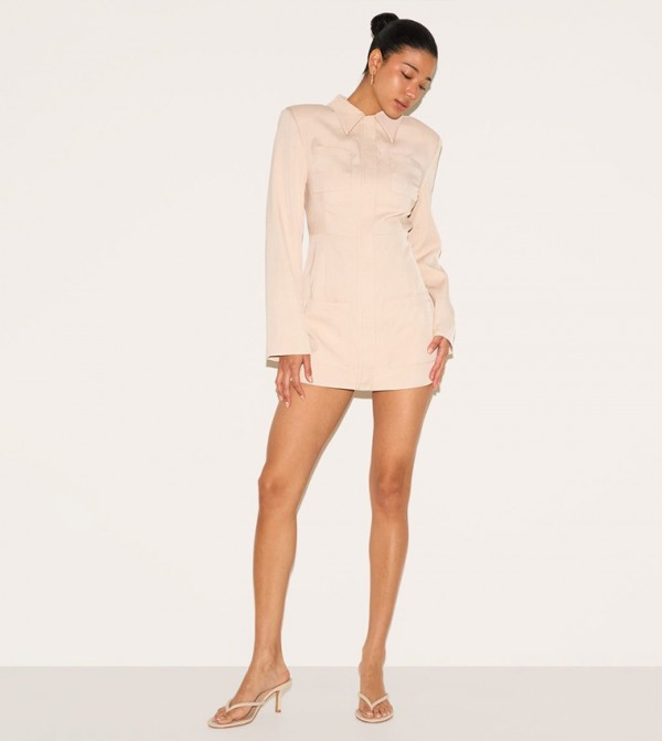 Blazer Pocket Detail Blazer Dress
