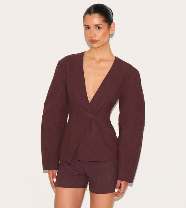 Tall Premium Linen Look Tailored Shorts