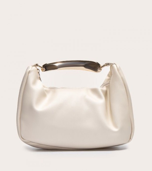 PU Gold Abstract Handheld Bag