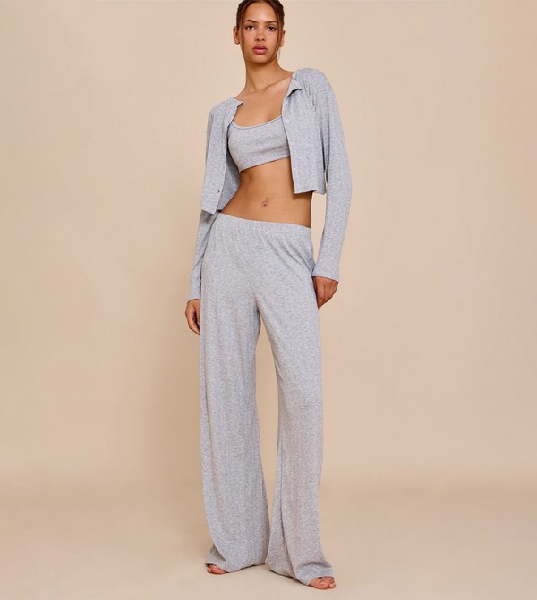 Melange Pointelle Lounge Pants