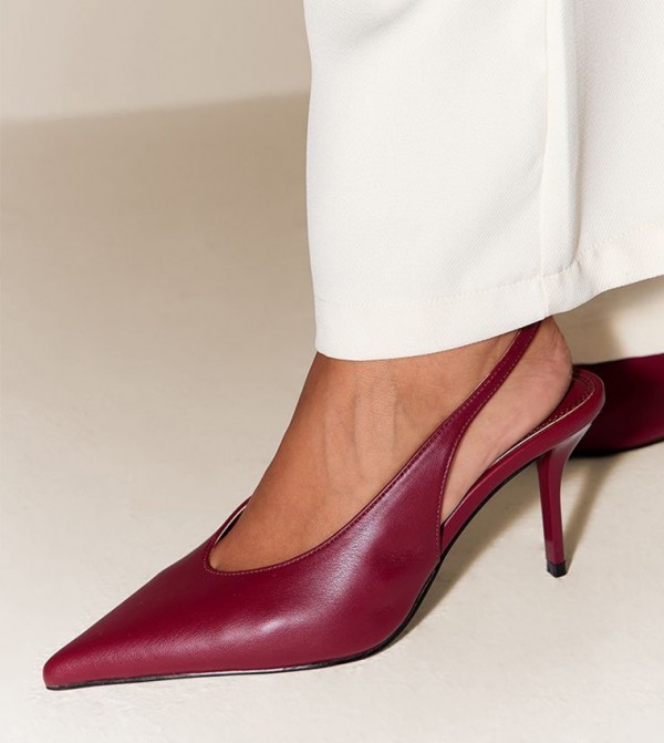Pointed Toe Slingback Pumps