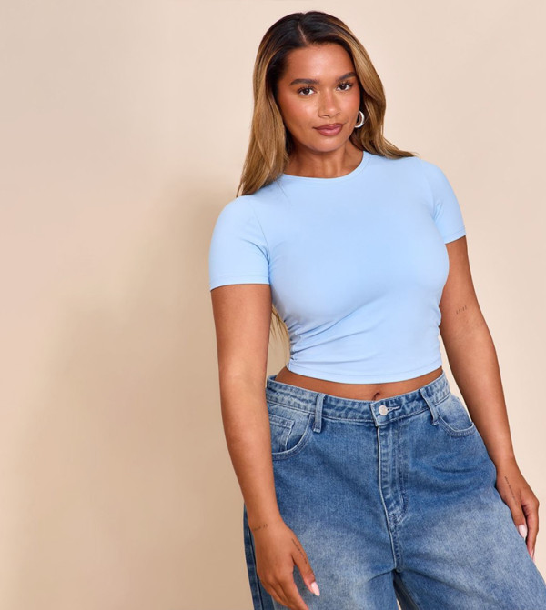 Shape Built In Bra Sculp Crop T-Shirt
