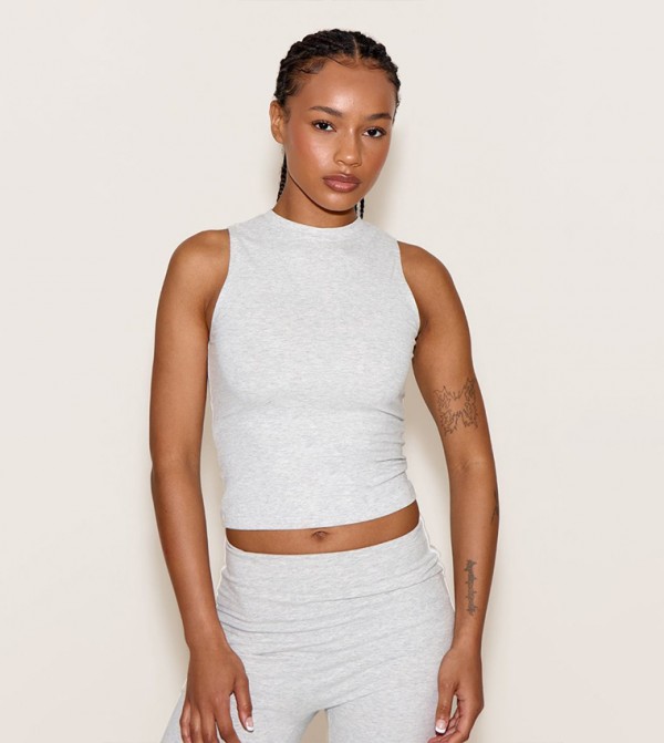 Petite Sculpt Sleeveless Gym Top
