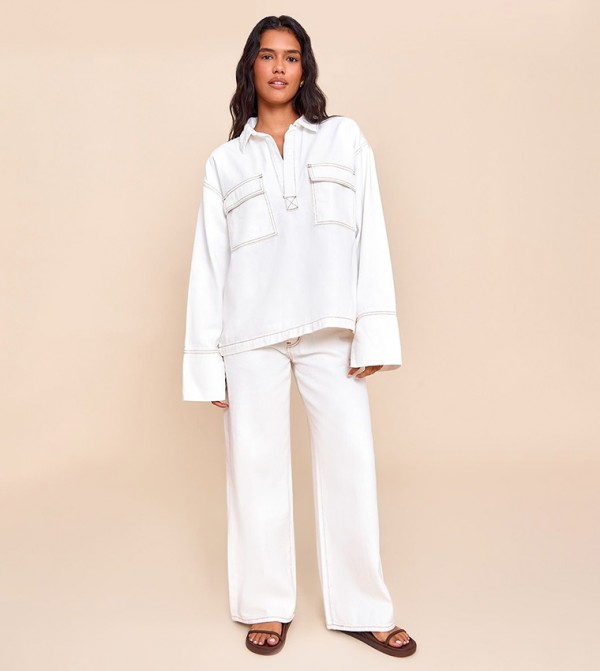 Slouchy Wide Leg Jeans