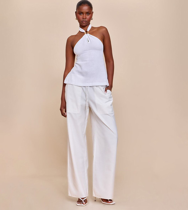 توب بياقة هالتر 