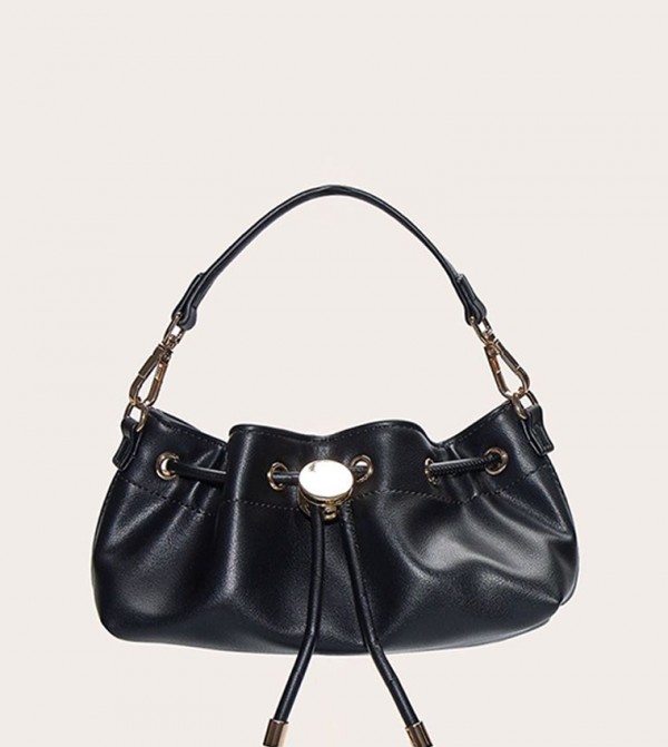 Soft PU Drawstring Mini Bag