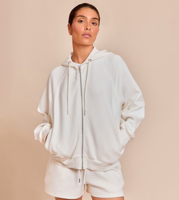 Petite Zip Through Hooded Jacket
