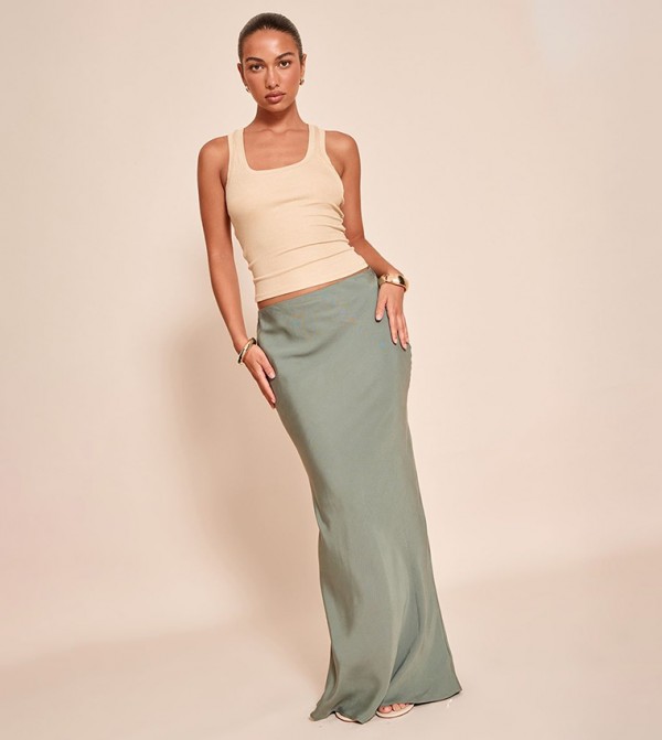 Tencel Basic Maxi Skirt