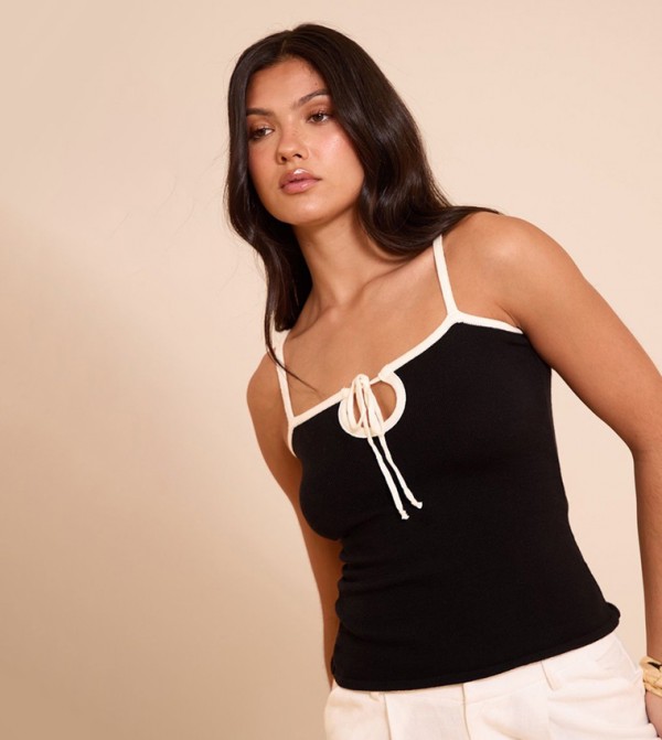 Contrast Detail Cami Top