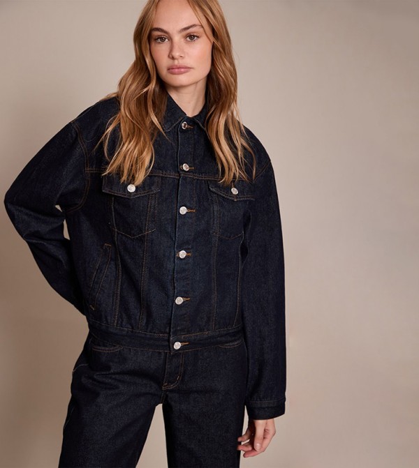 Raw Oversized Classic Denim Jacket