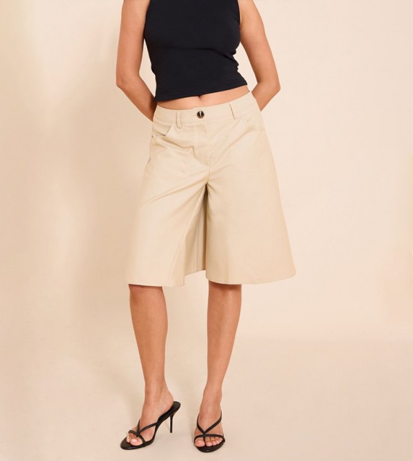 High Waist Extreme Wide Leg Shorts