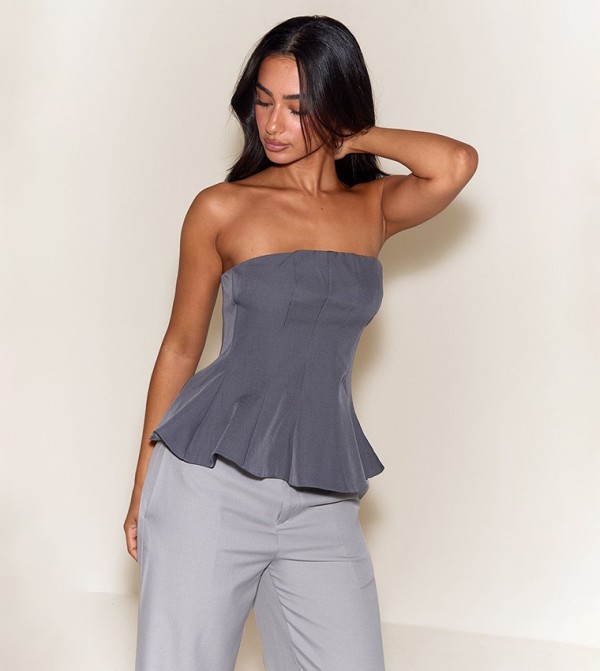 Petite Frill Edge Bandeau Top