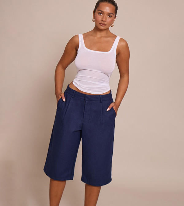 Shape Wool-Look Long Line Shorts