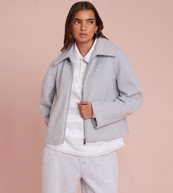 Boucle Zip-Through Jacket