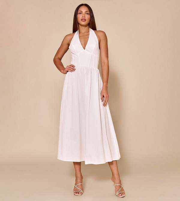 Tall Halterneck Sleeveless Midaxi Dress