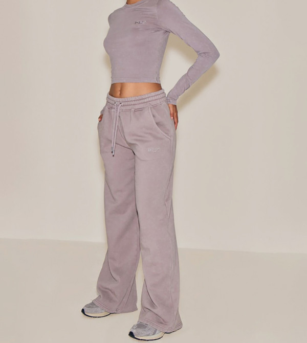 Washed Wide Leg Sweatpants