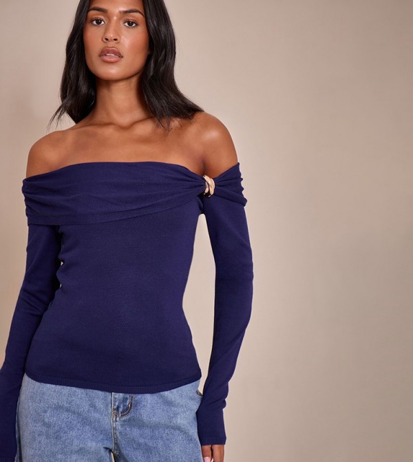 توب محبوك كم طويل للمقاسات الطويلة