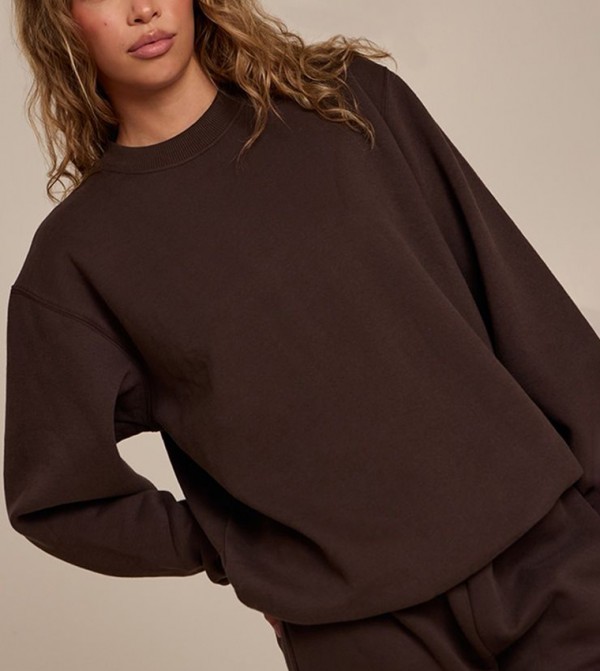 Long Sleeves Fleece Sweatshirt