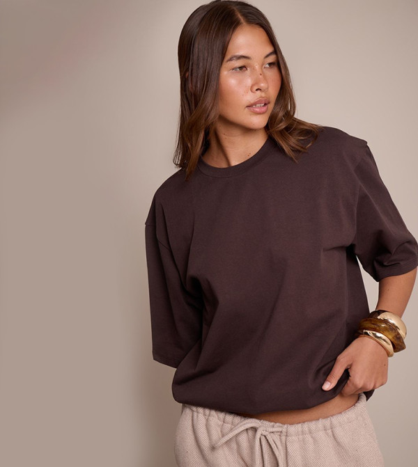 Solid Short Sleeves Oversized T-Shirt