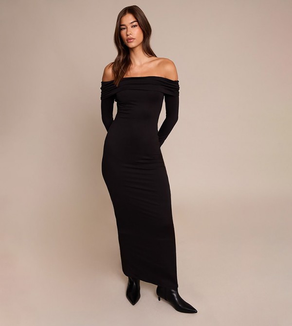 فستان ماكسي ناعم جيرسيه 