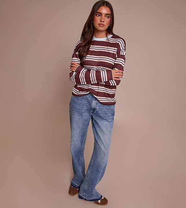 Released Hem Straight Fit Jeans