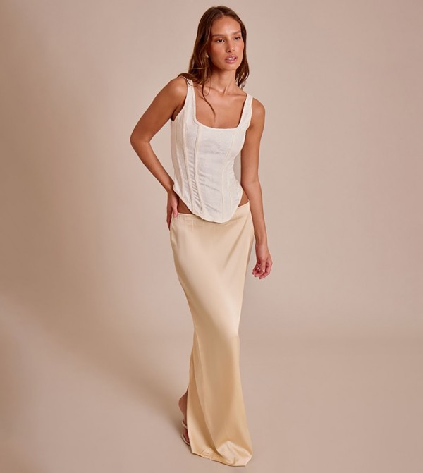 توب كورسيه طويل ساتان 