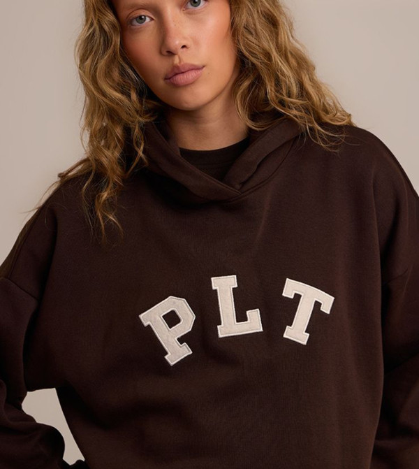 Logo Embroidered Oversized Hoodie