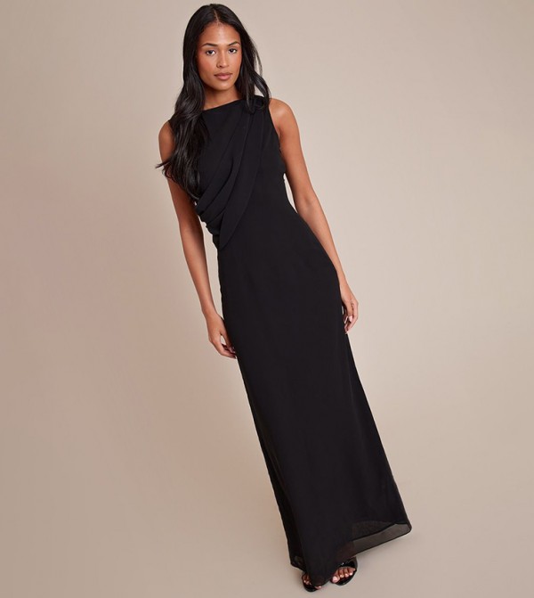 Tall Chiffon Wrap Detail Maxi Dress