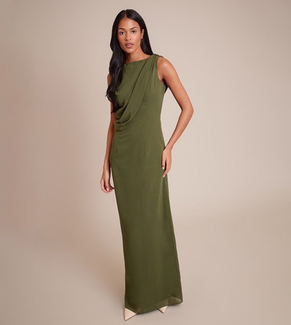 Tall Chiffon Wrap Detail Maxi Dress