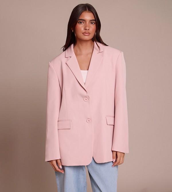 Solid Oversized Blazer
