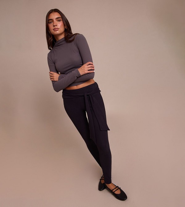 Ultra Soft Tie Waist Detail Leggings