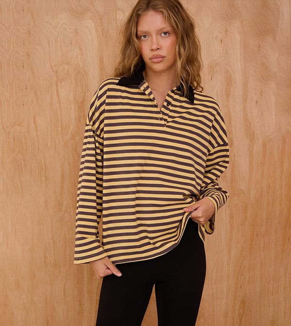 تيشيرت بقبة بولو وكم طويل 