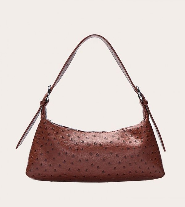 Ostrich PU Shoulder Bag