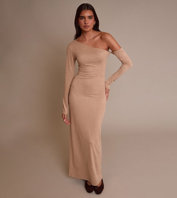 فستان ماكسي شامواه صناعي 