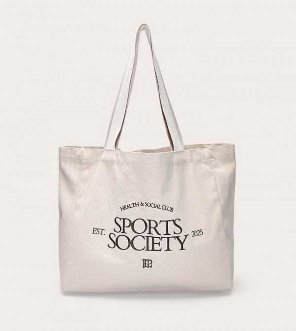 Sports Society Canvas Tote Bag