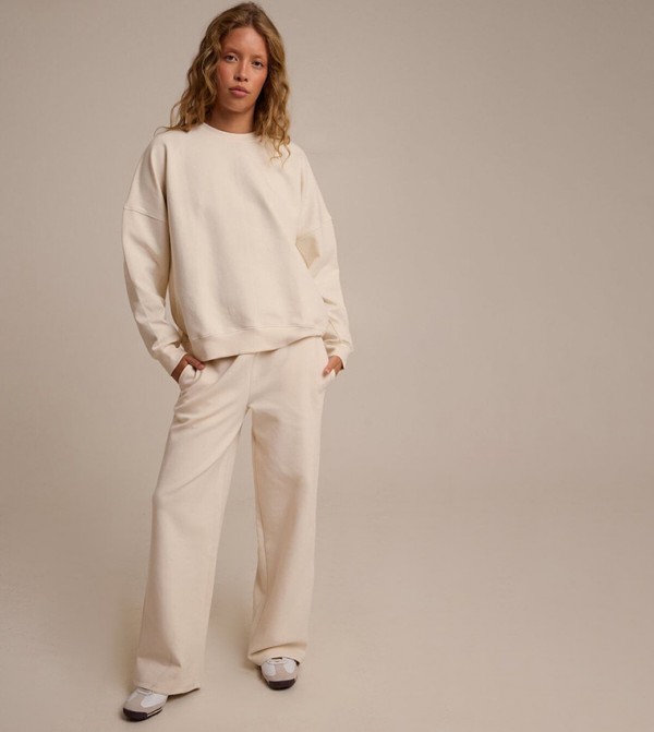 350 GSM Interlock Wide Leg Sweatpants