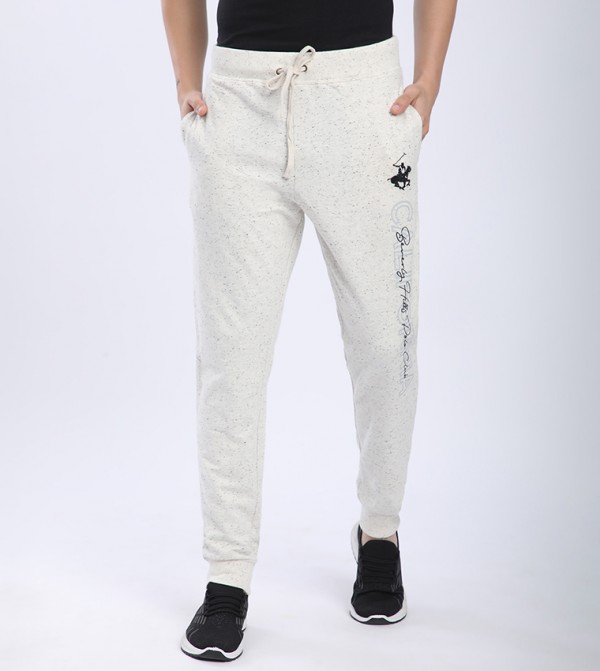 Printed Drawstring Waist Cargo Joggers