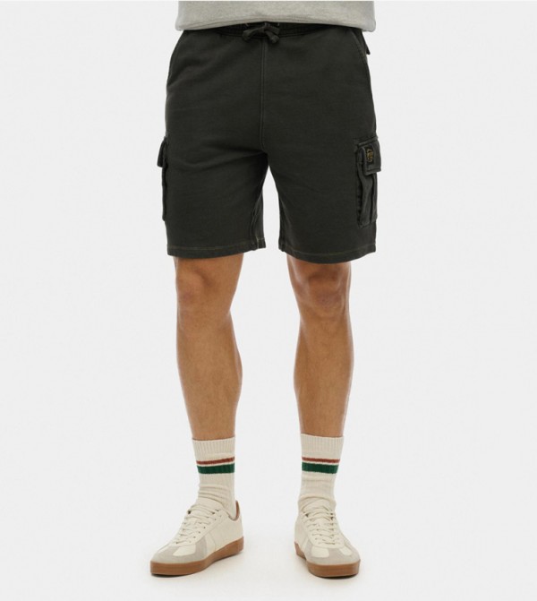 Logo Label Cargo Shorts