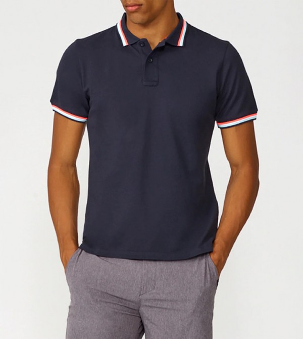 Solid Short Sleeves Polo T-Shirt