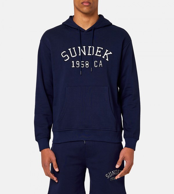 Embroidered Logo Hooded Sweatshirt