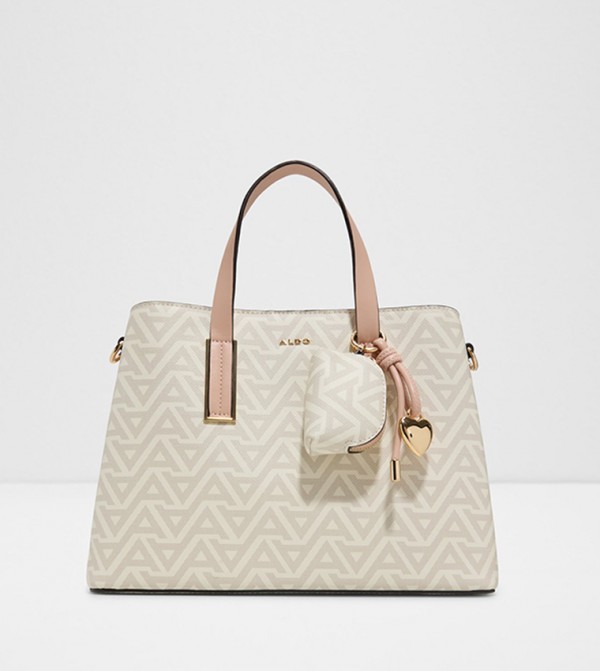 MAELLIA Monogram Patterned Satchel Bag