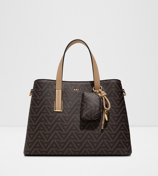 MAELLIA Monogram Patterned Satchel Bag