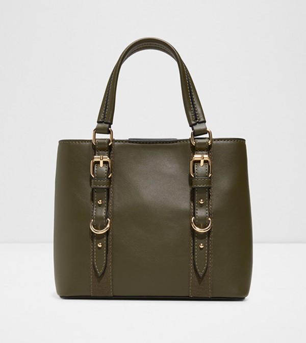 MALEAH Buckle Detail Satchel Bag