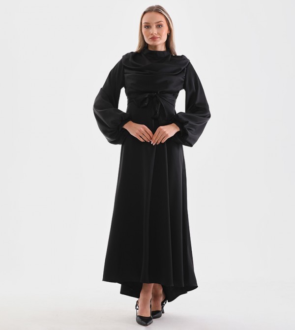 Ruched High-Low Dress