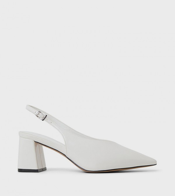 MARIANAA Textured Slingback Pumps