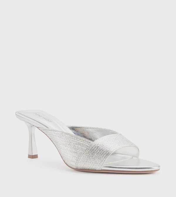 MARTINA Textured Heeled Sandals