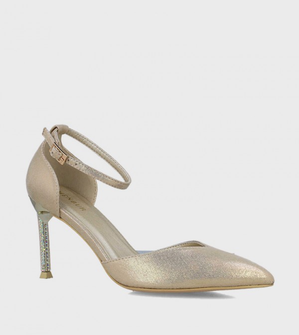 Embellished D'Orsay Pumps
