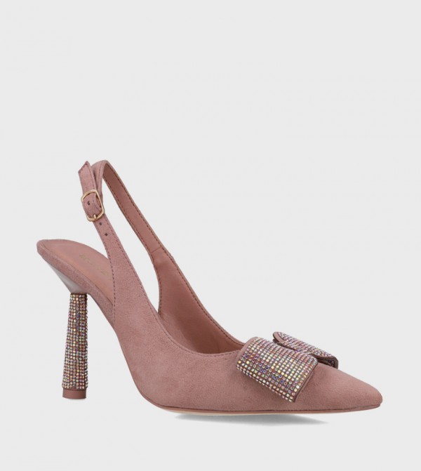 Embellished Slingback Pumps