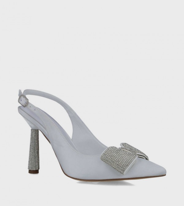 Embellished Slingback Pumps